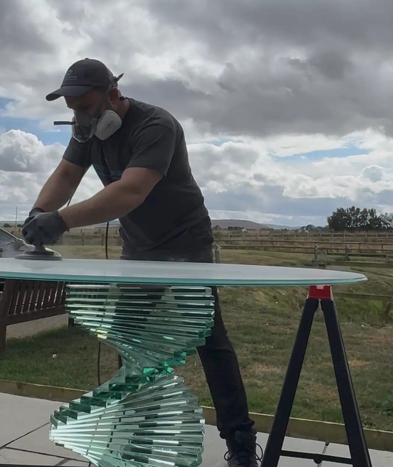 Professional glass table and furniture scratch repair Scotland